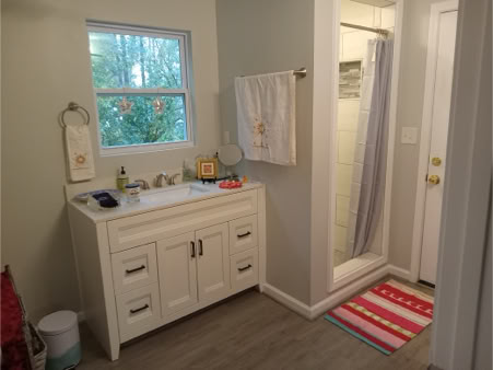 Custom restored bathroom