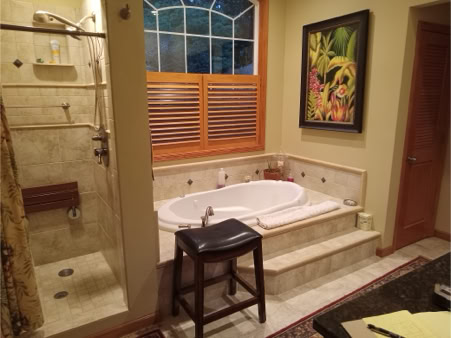 Restored Bathroom and new tub.