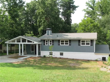 Custom paint exterior of house