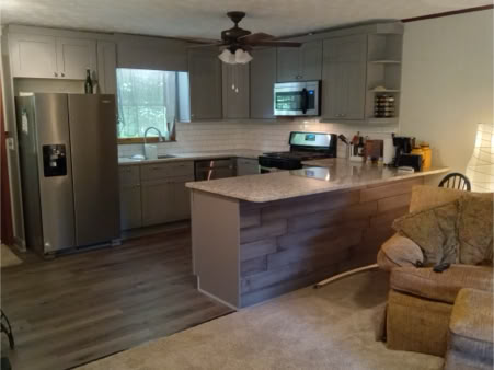 Custom constructed kitchen